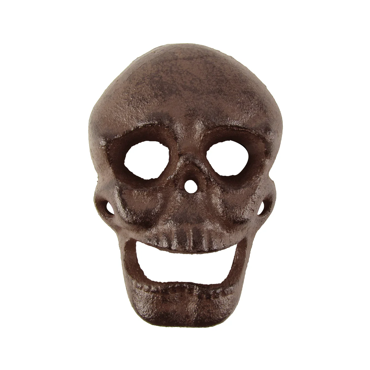 Metal Wall Mount Skeleton Head Skull Beer or Soda Bottle Cap Opener - Image 3
