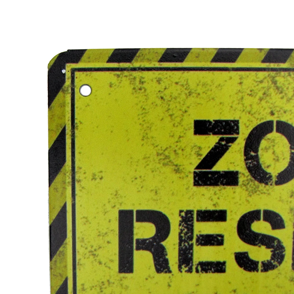 Metal Zombie Research Biohazard Wall Door Warning Sign Garage Man Cave Bar Decor - Image 2