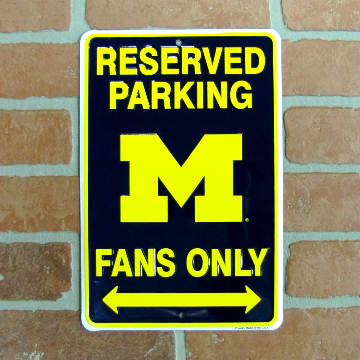 Michigan Wolverines Fan Park Only Metal 8x12 Sign Game Room Man Cave Wall Decor - Image 3