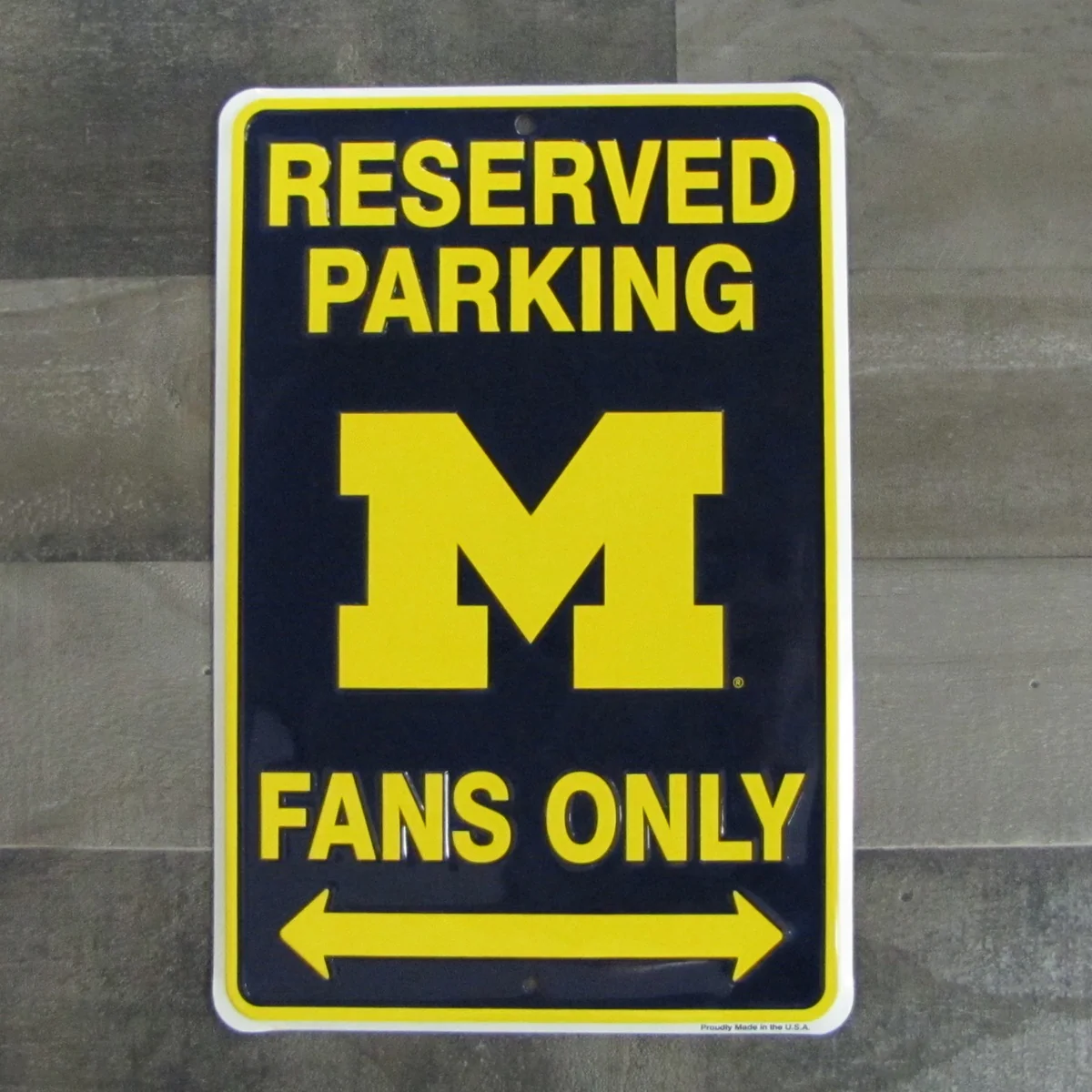 Michigan Wolverines Fan Park Only Metal 8x12 Sign Game Room Man Cave Wall Decor - Image 4