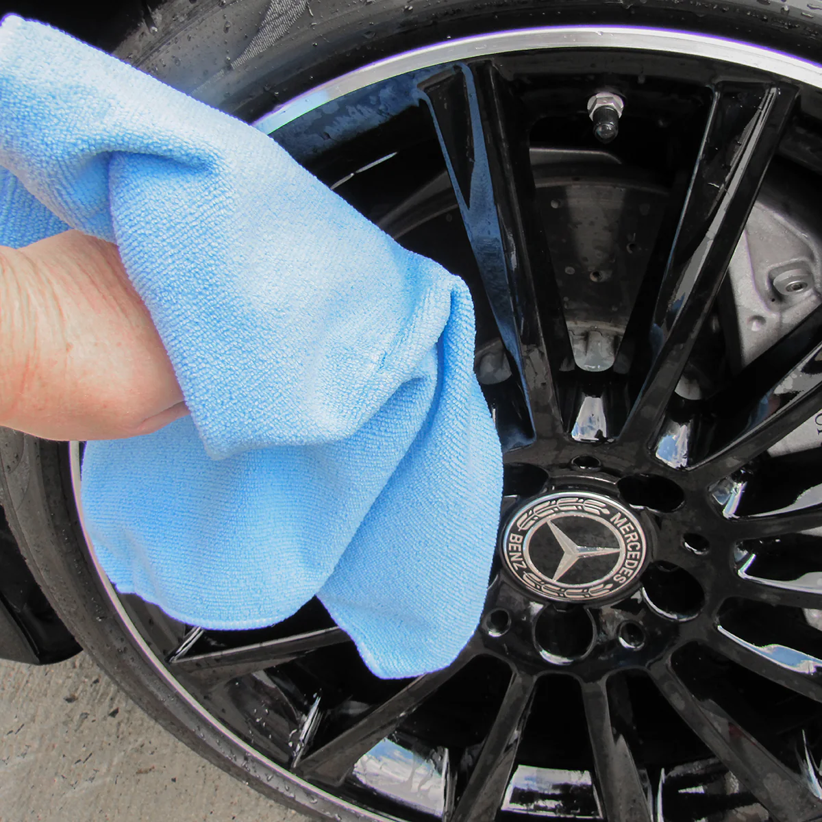 Microfiber Car Wash Detail Collapsible Bucket Mitt Kit Auto Exterior Clean Set - Image 7