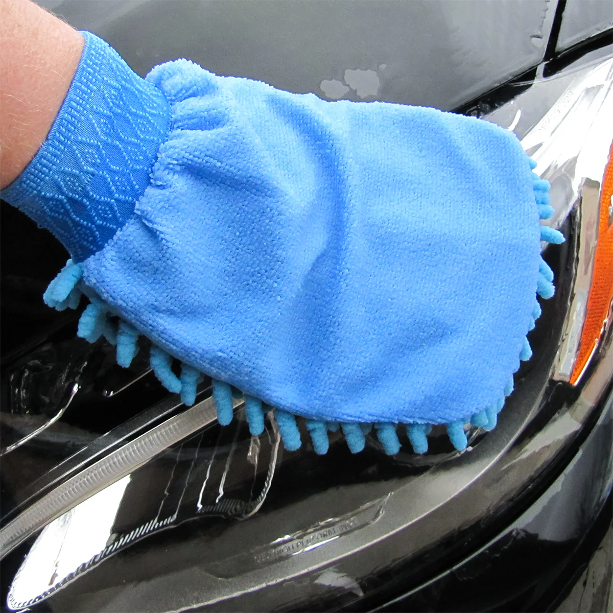 Microfiber Hand Mitt Car Wash Detail Scrub Vehicle Auto Exterior Cleaning Supply - Image 4