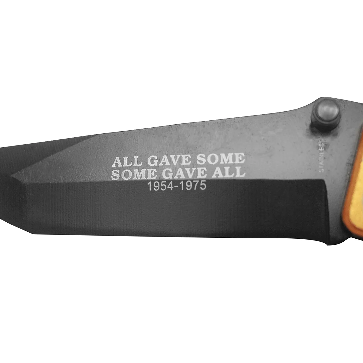 Military Vietnam War Ribbon US Army Navy USMC Men Hunting Folding Pocket Knife - Image 3
