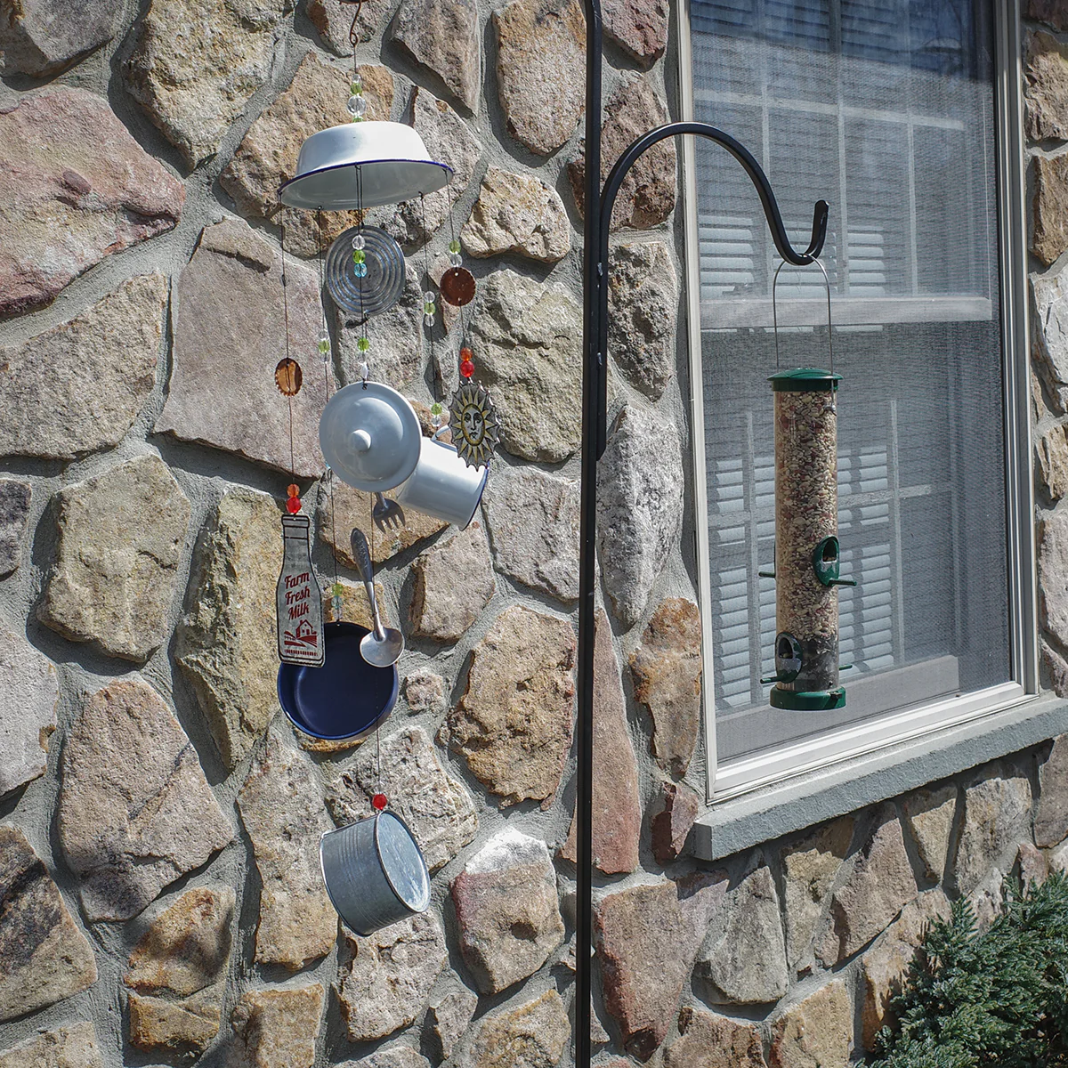 Milk Jug Indoor Outdoor Enamel Kitchen Wind Chime 3D Yard Art Garden Patio Decor - Image 4