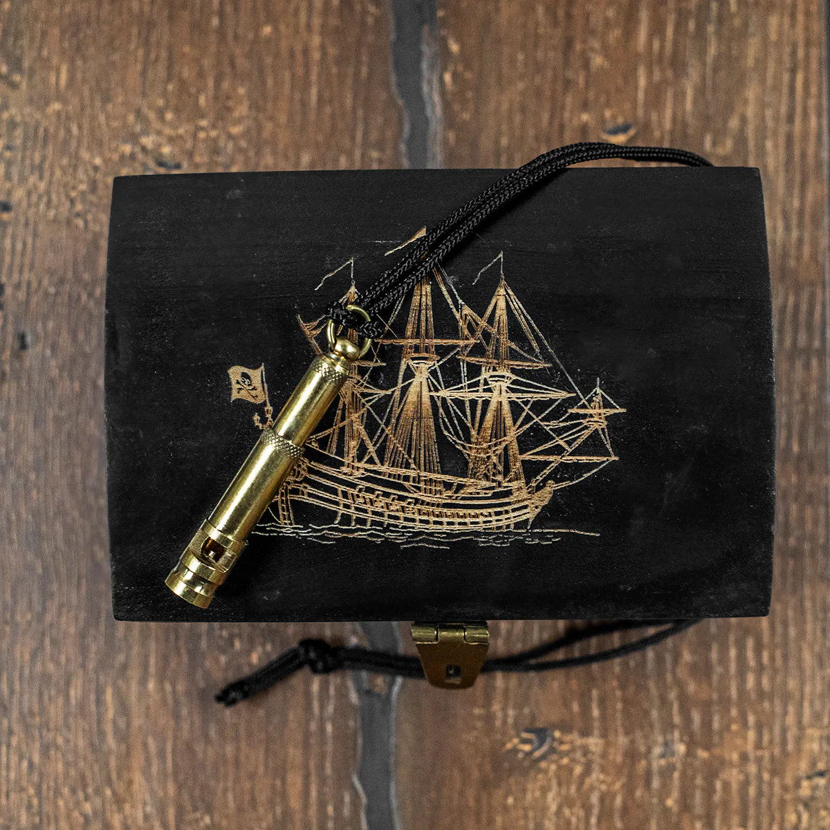 Mini Brass Vintage Replica Pitch Pipe Whistle Necklace Musical Pendant Jewelry - Image 3