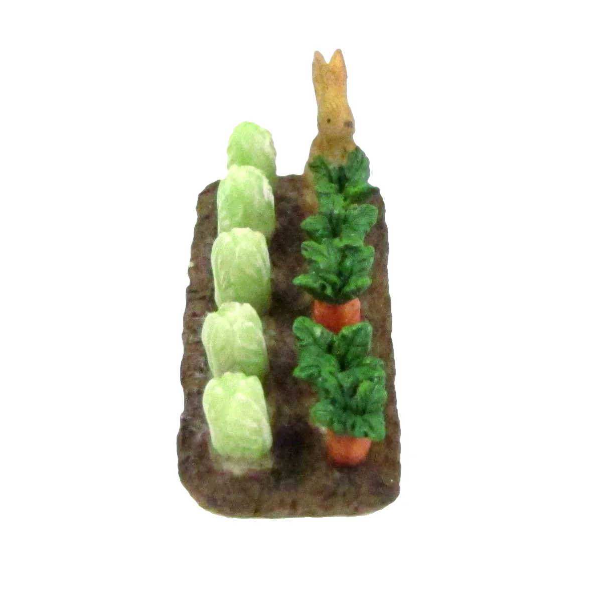 Mini Bunny Rabbit Fairy Garden Accessory Cabbage Carrot Patch Dollhouse Decor - Image 4