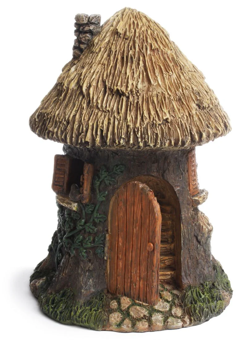Mini Elf Tree House Gnome Home Fairy Garden Accessory Dollhouse Decor Ornament