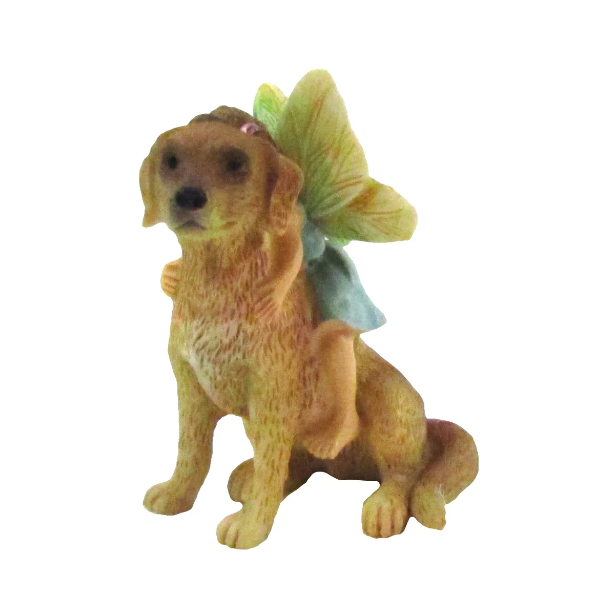 Mini Fairy Girl Riding Dog Figurine Garden Accessory Pet Ornament Outdoor Decor - Image 3