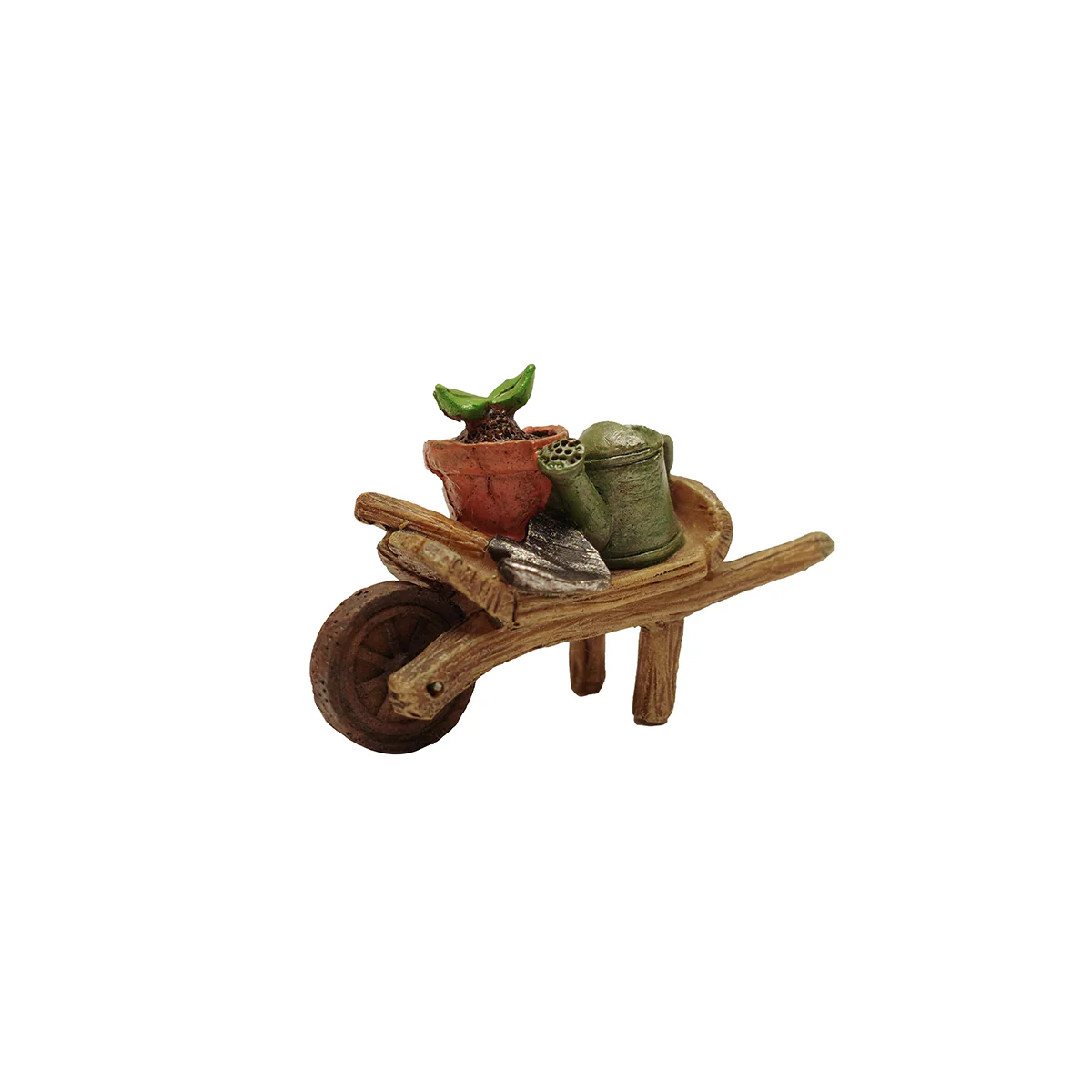 Mini Outdoor Garden Wheelbarrow Hand Tools Fairy Dollhouse Yard Decor Accessory - Image 2