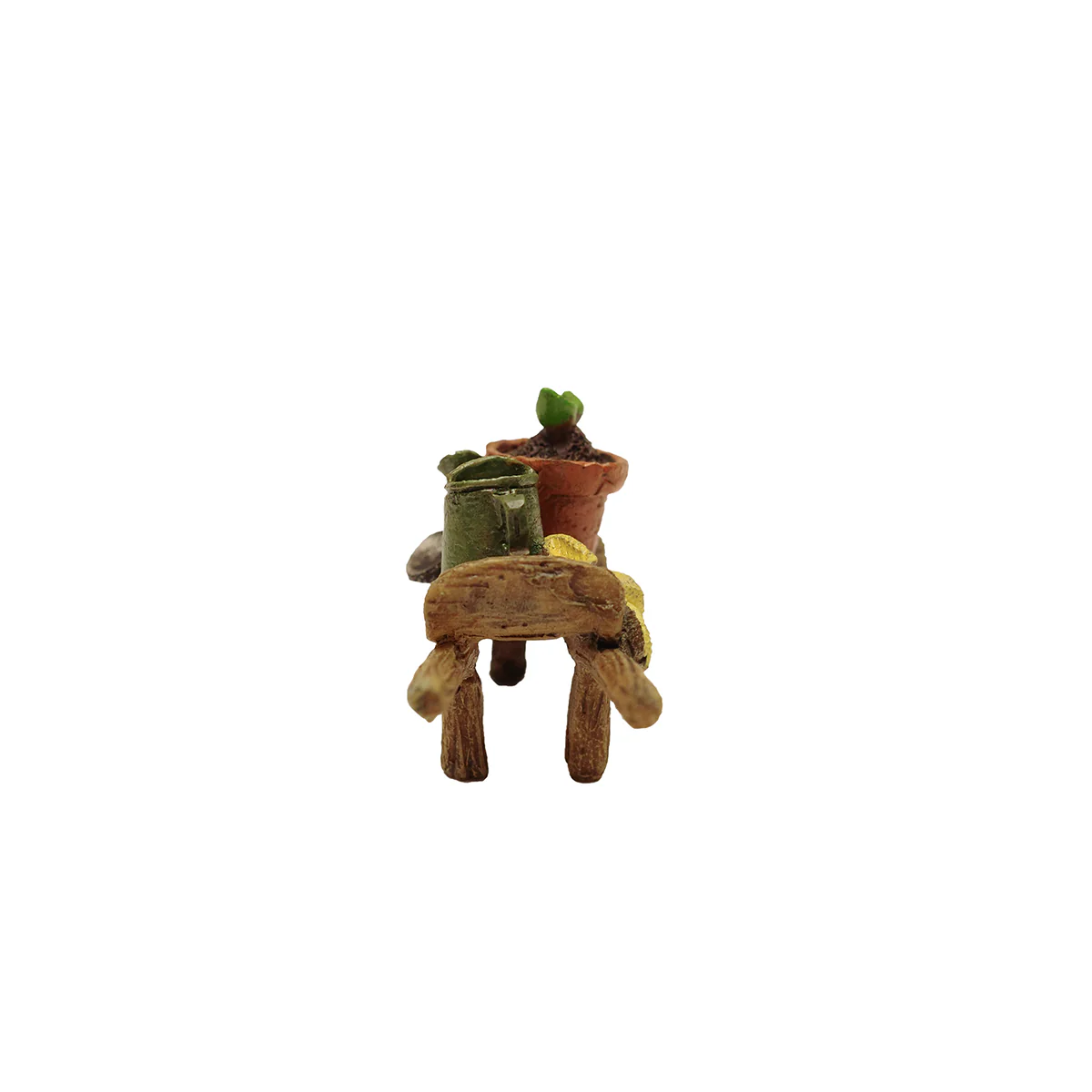 Mini Outdoor Garden Wheelbarrow Hand Tools Fairy Dollhouse Yard Decor Accessory - Image 3