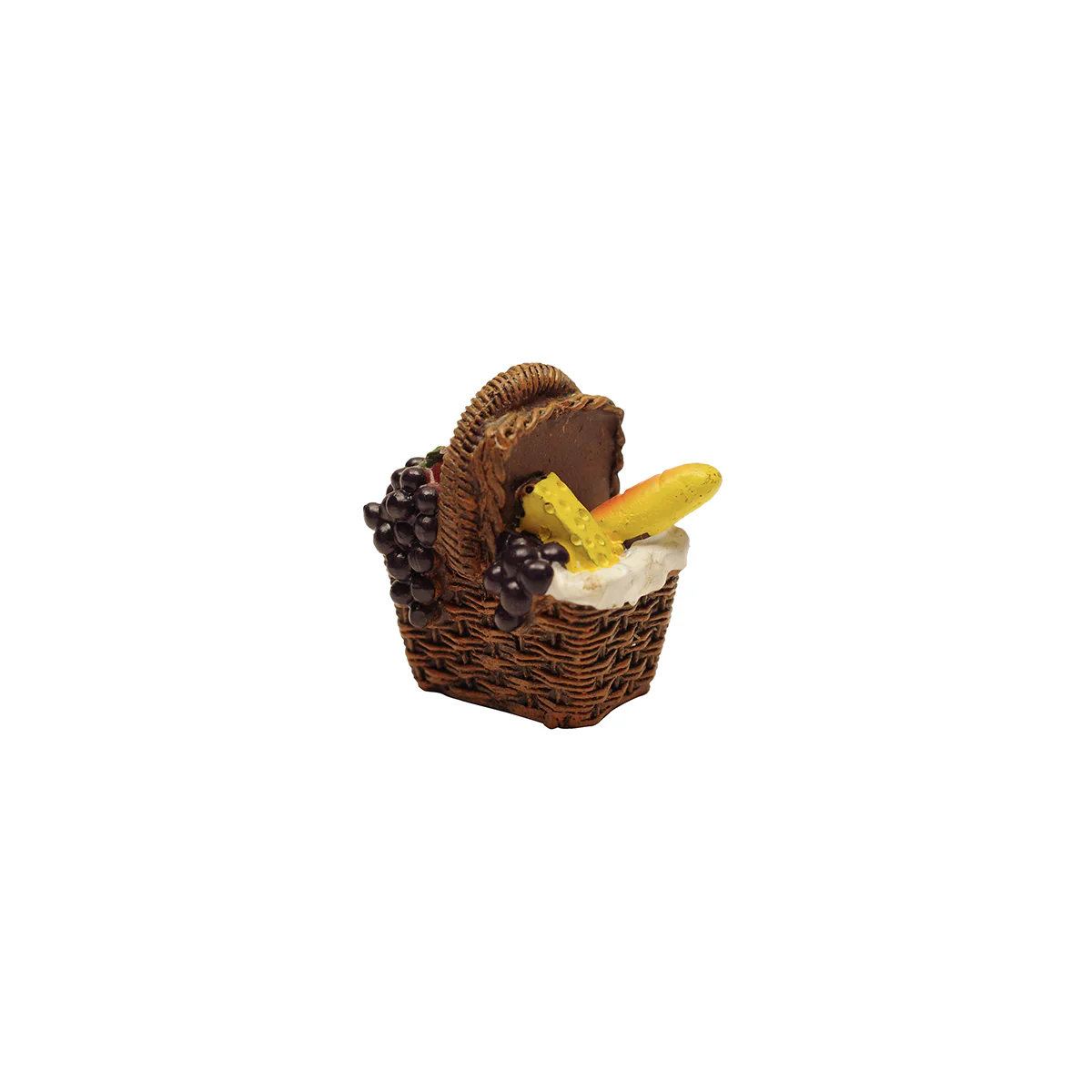 Mini Picnic Basket Outdoor Fairy Garden Ornament Miniature Dollhouse Accessory