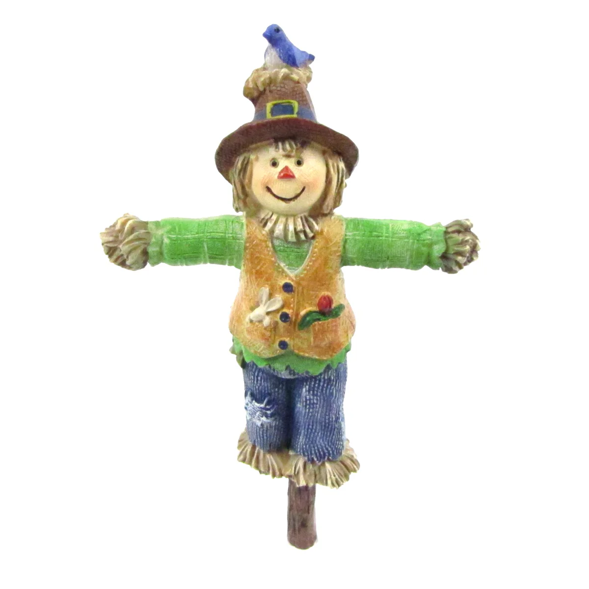 Mini Scarecrow Fairy Garden Figurine Accessory Dollhouse Decor Outdoor Ornament