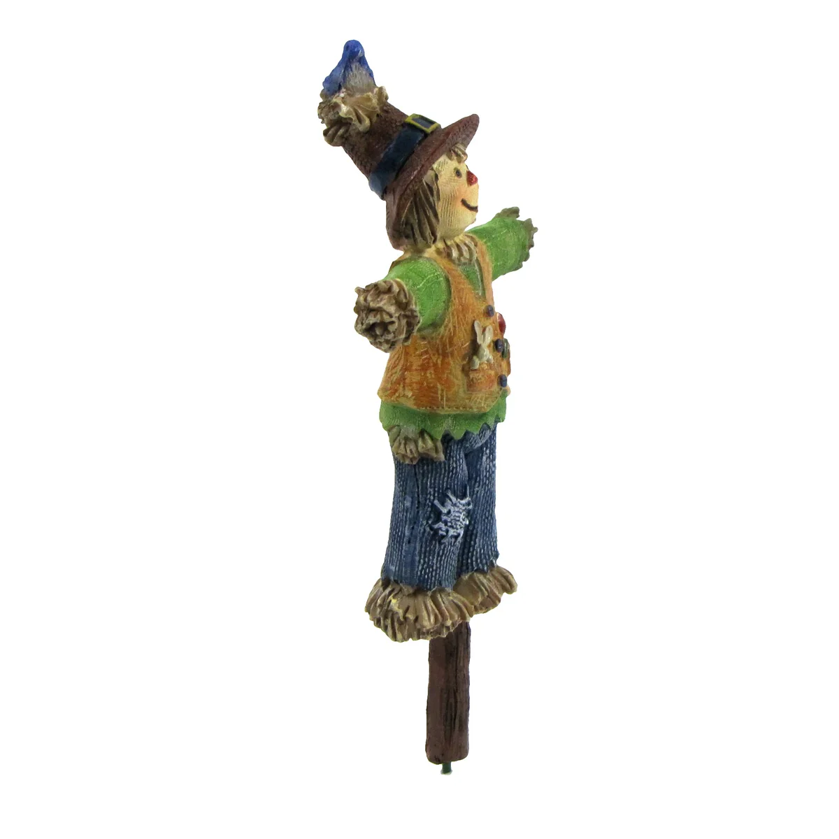 Mini Scarecrow Fairy Garden Figurine Accessory Dollhouse Decor Outdoor Ornament - Image 2