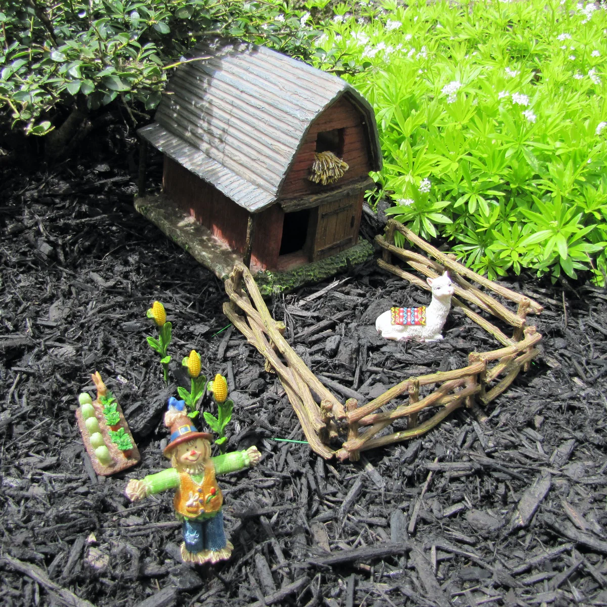 Mini Scarecrow Fairy Garden Figurine Accessory Dollhouse Decor Outdoor Ornament - Image 5