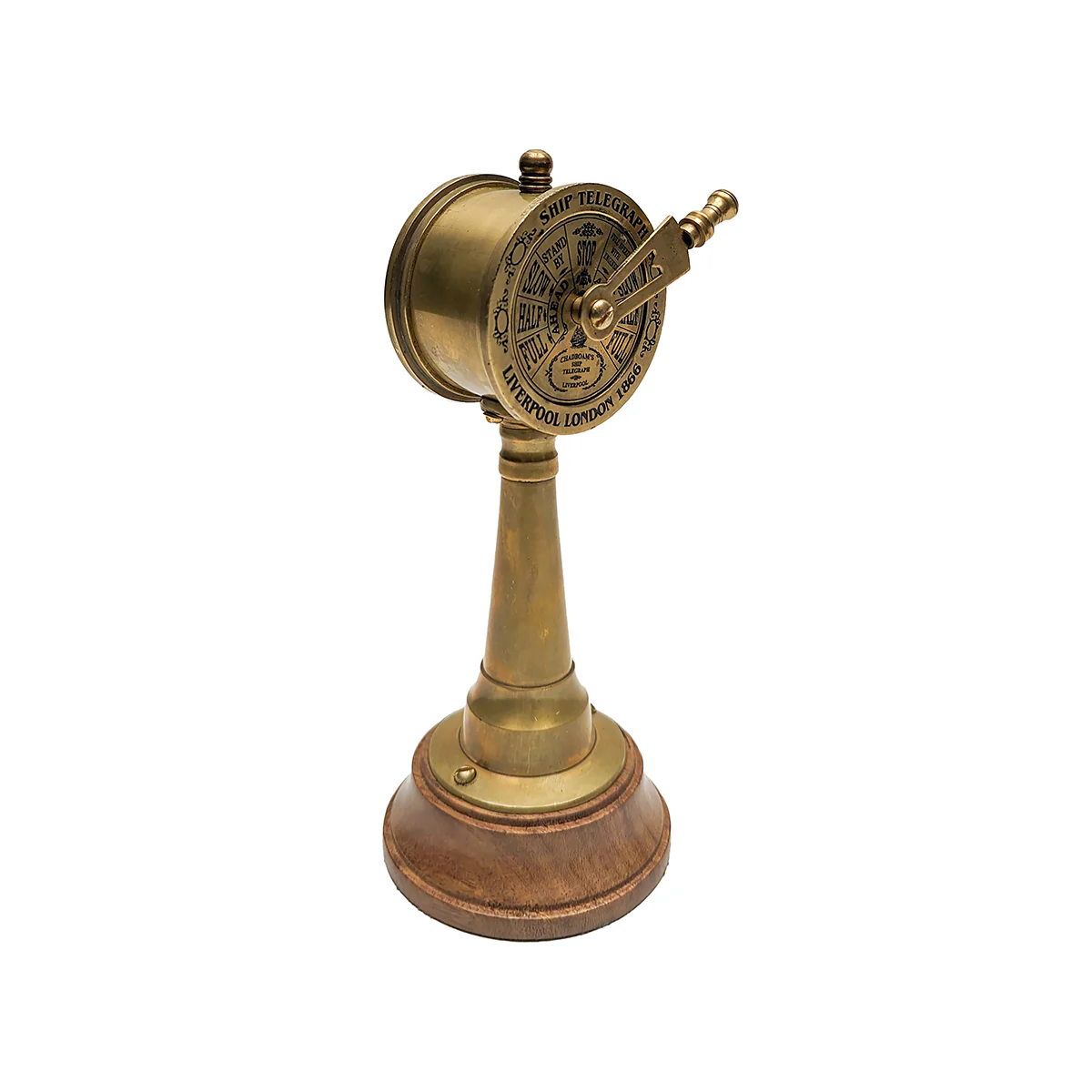 Mini Ship Engine Telegraph Antique Style Table Top Maritime Nautical Home Decor - Image 3