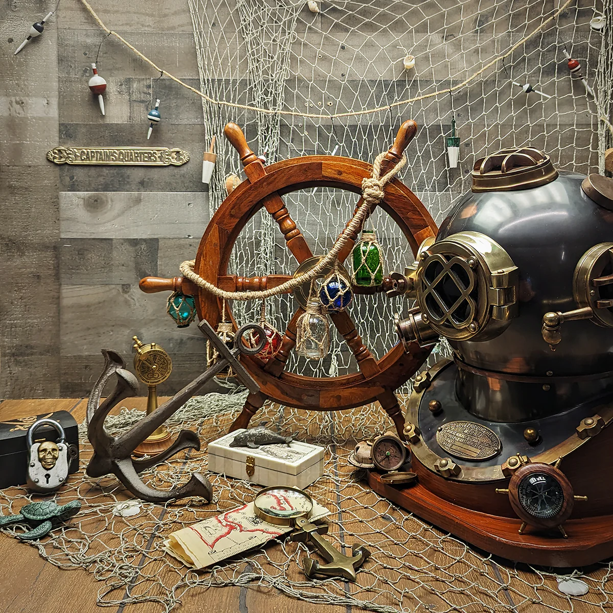 Mini Ship Engine Telegraph Antique Style Table Top Maritime Nautical Home Decor - Image 6