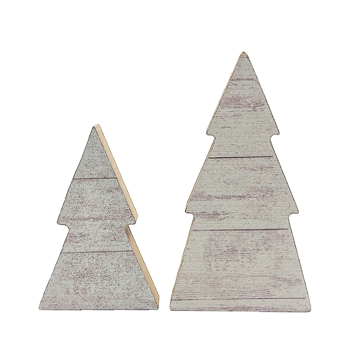 Mini Shiplap White Wood Trees Farmhouse Christmas Decorations Holiday Home Decor - Image 3