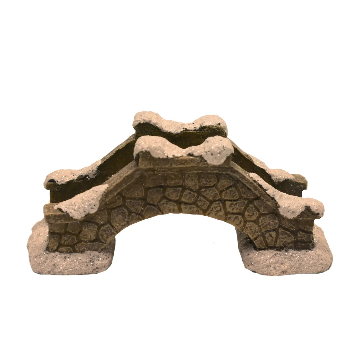 Mini Snow Covered Arch Bridge Outdoor Fairy Garden Dollhouse Landscape Decor - Image 3