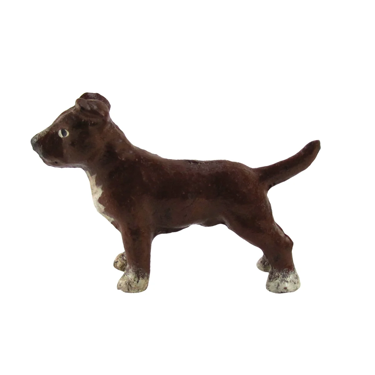 Miniature 3D Cast Iron Pitbull Paperweight Collectible Statue Pit Bull Dog Decor - Image 2