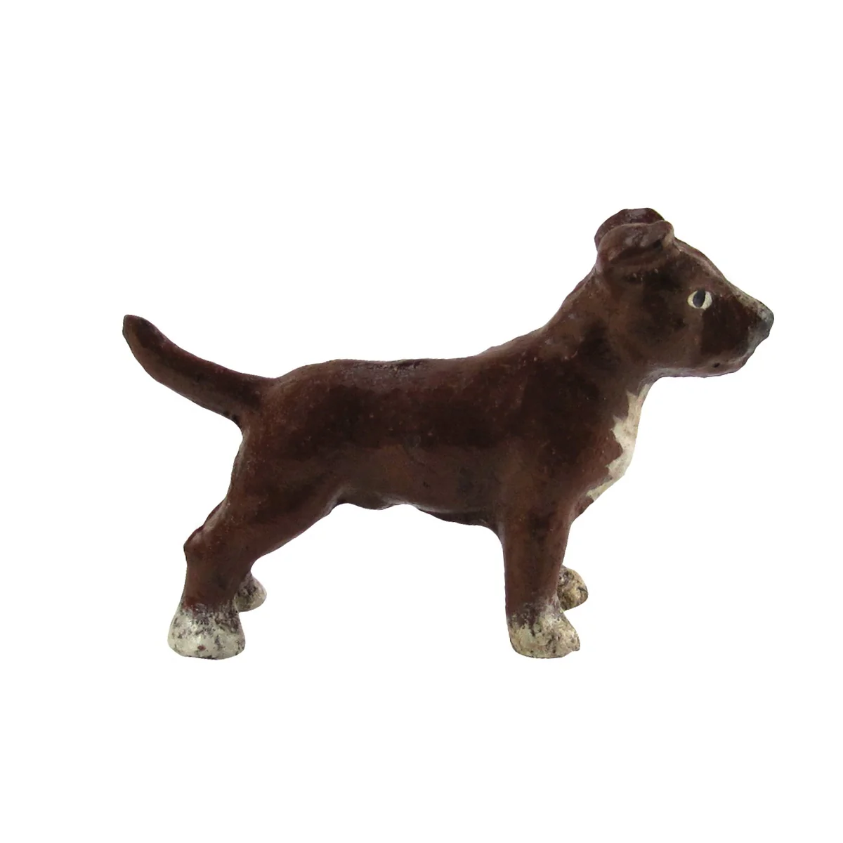 Miniature 3D Cast Iron Pitbull Paperweight Collectible Statue Pit Bull Dog Decor - Image 3