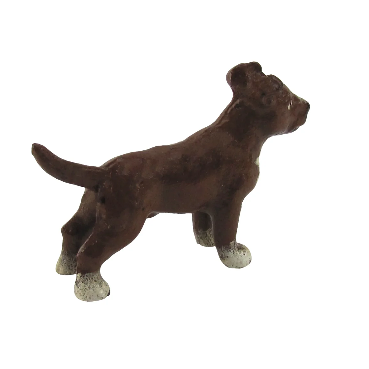 Miniature 3D Cast Iron Pitbull Paperweight Collectible Statue Pit Bull Dog Decor - Image 4