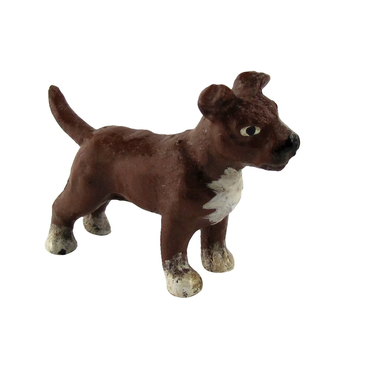 Miniature 3D Cast Iron Pitbull Paperweight Collectible Statue Pit Bull Dog Decor - Image 5