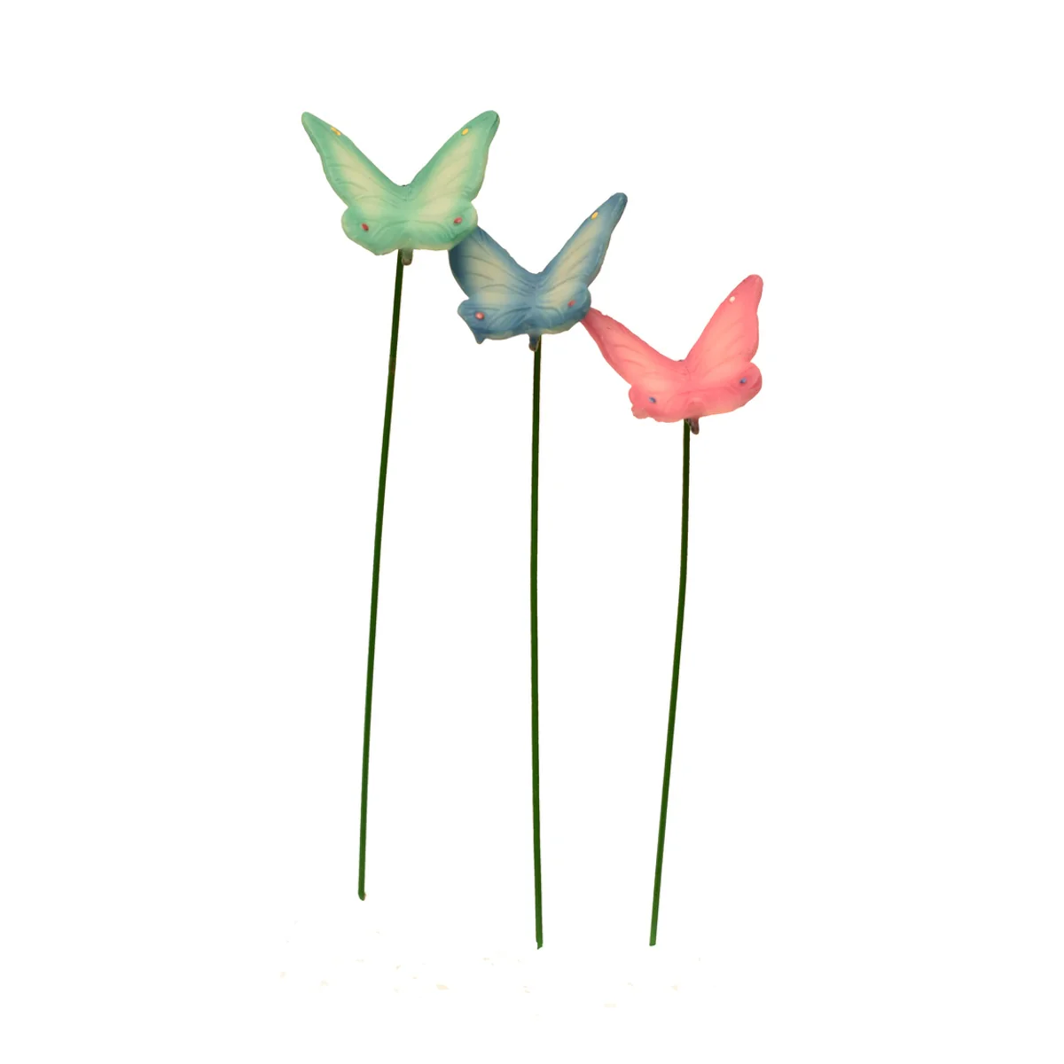 Miniature 3pc Butterfly Outdoor Fairy Garden Dollhouse Landscape Mini Yard Decor