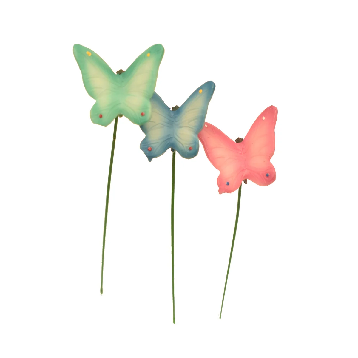 Miniature 3pc Butterfly Outdoor Fairy Garden Dollhouse Landscape Mini Yard Decor - Image 3