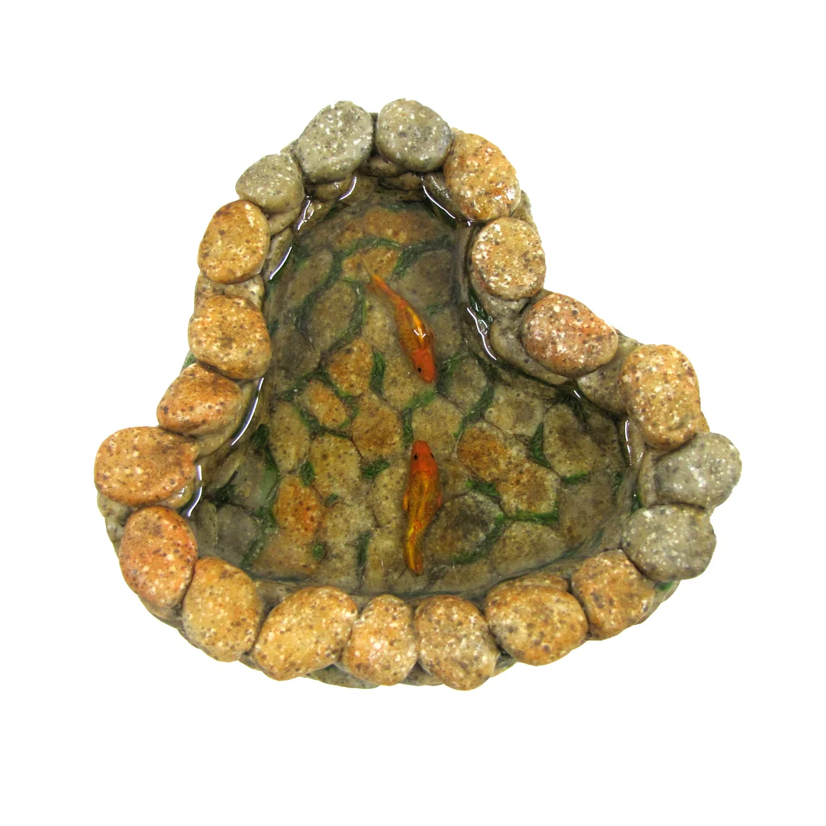 Miniature Fairy Garden Stone Koi Fish Pond Landscape Decor Dollhouse Accessory