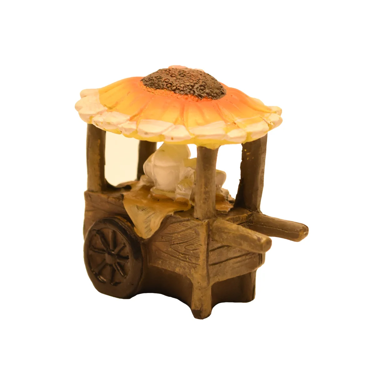 Miniature Fairy Garden Sunflower Coffee Mug Tea Pot Cart Outdoor Landscape Decor - Image 2