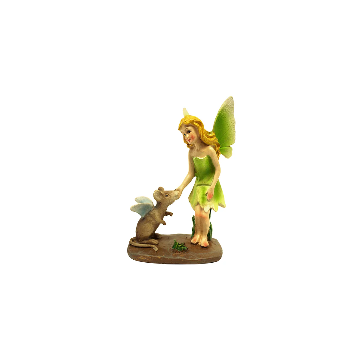 Miniature Fairy Girl Pet Mouse Figurine Outdoor Ornament Garden Decor Accessory - Image 2