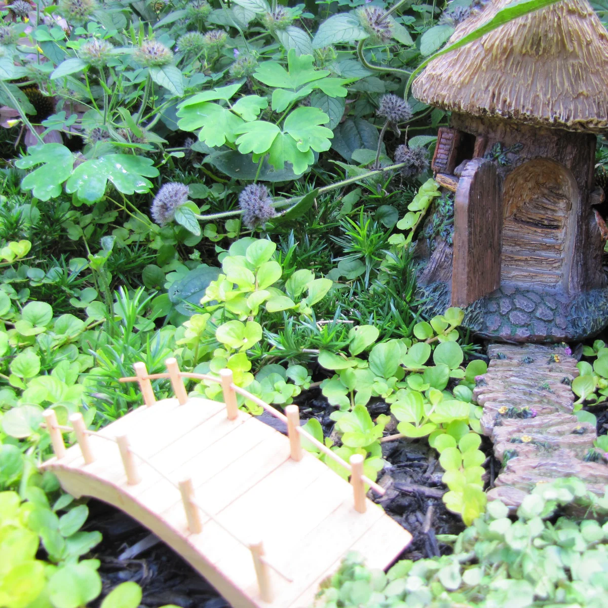 Miniature Flower Stone Path Fairy Garden Accessory Mini Dollhouse Decor Ornament - Image 2