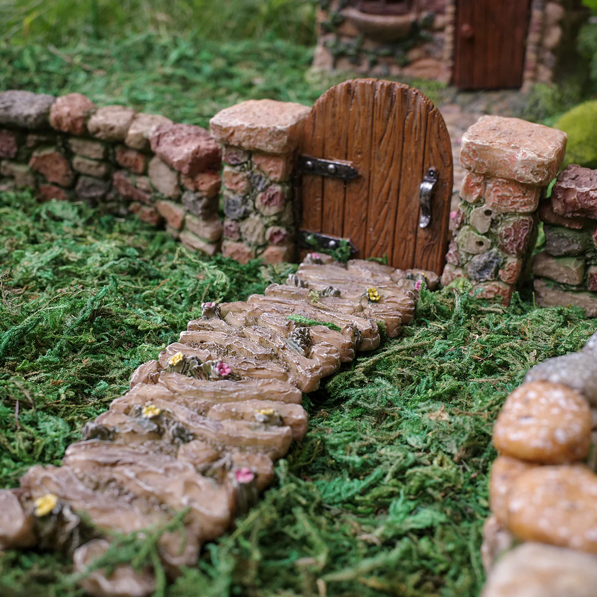 Miniature Flower Stone Path Fairy Garden Accessory Mini Dollhouse Decor Ornament - Image 4
