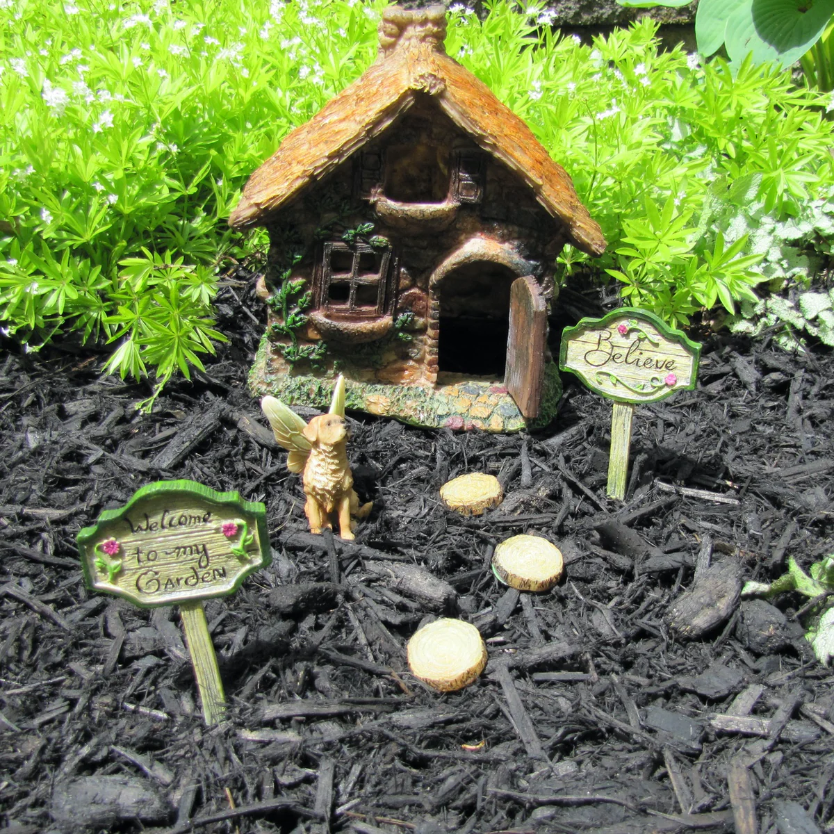 Miniature Golden Retriever Fairy Garden Figurine Accessory Dog Decor Ornament - Image 5