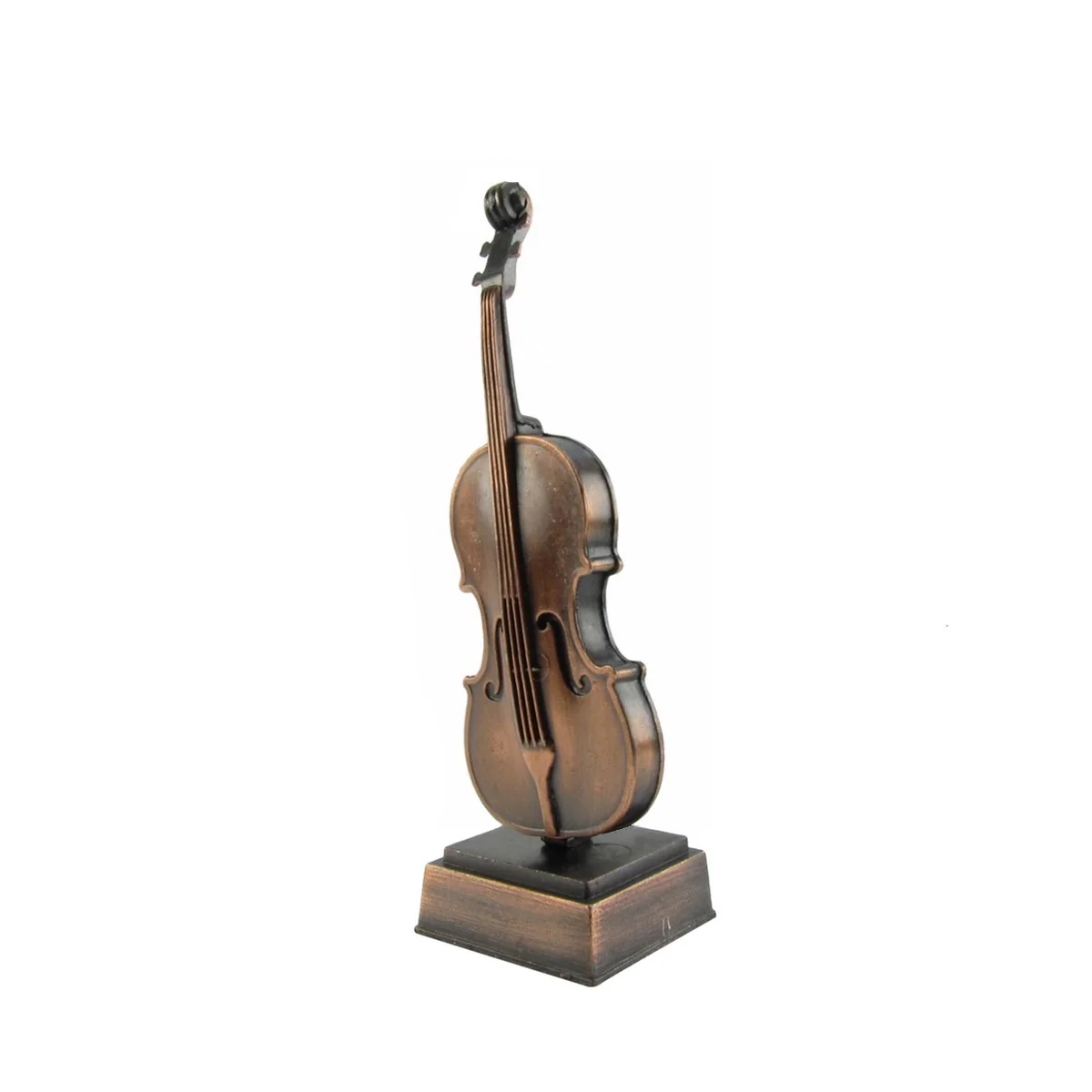 Miniature Metal Violin Instrument Desk Accessory - Image 2