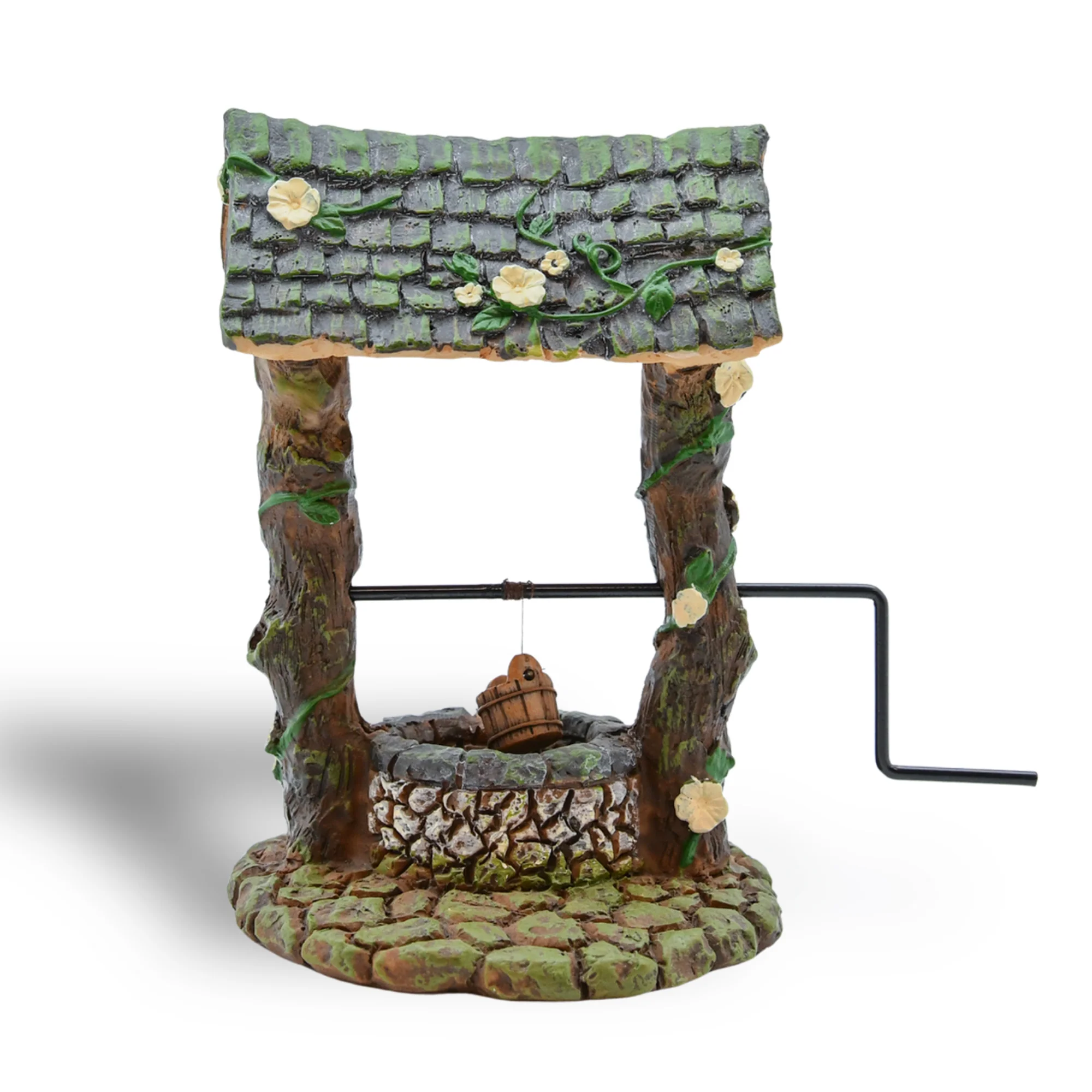 Mini Wishing Water Well Fairy Garden Ornament Dollhouse Figurines House Decor