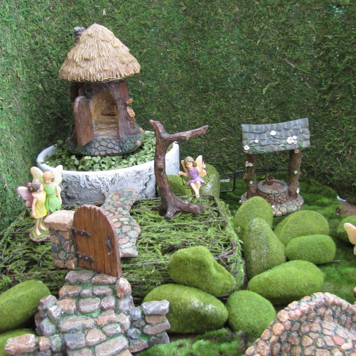 Mini Wishing Water Well Fairy Garden Ornament Dollhouse Figurines House Decor - Image 7
