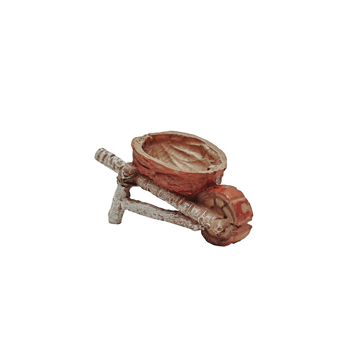 Miniature Outdoor Garden Walnut Birch Tree Wheelbarrow Mini Dollhouse Yard Decor