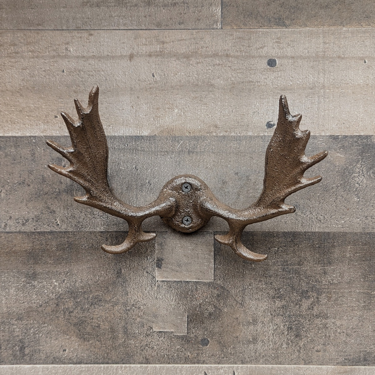 Moose Antlers Wall Mount Western Coat Rack Key Ring Hooks Living Room Home Decor - Image 3