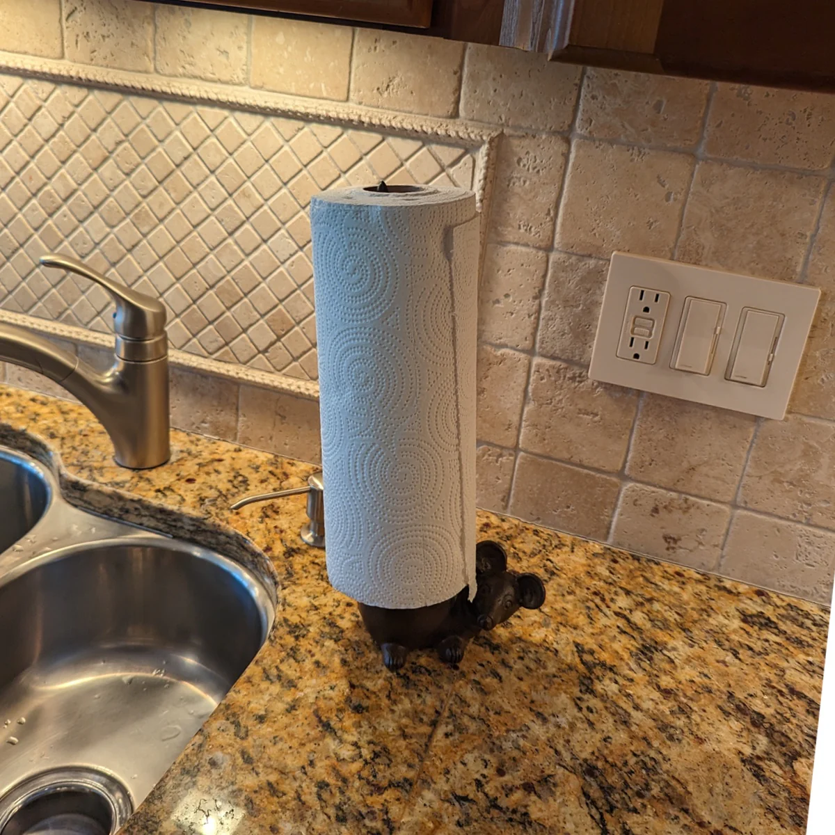 Mouse Bathroom TP Toilet Tissue Roll Holder Kitchen Paper Towel Stand Home Decor - Image 4
