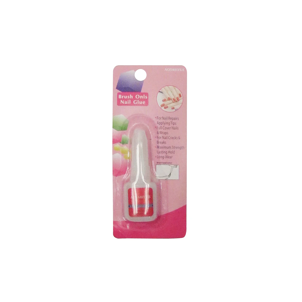 Nail Glue Brush On Fingernail Manicure Set Fake False Nails Adhesive Beauty Care