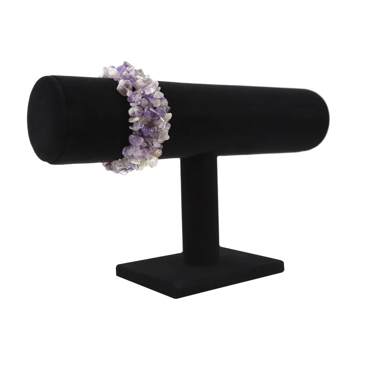 Natural Amethyst Gemstone Bead Fashion Bracelet Purple Reiki Heal Stone Jewelry - Image 2