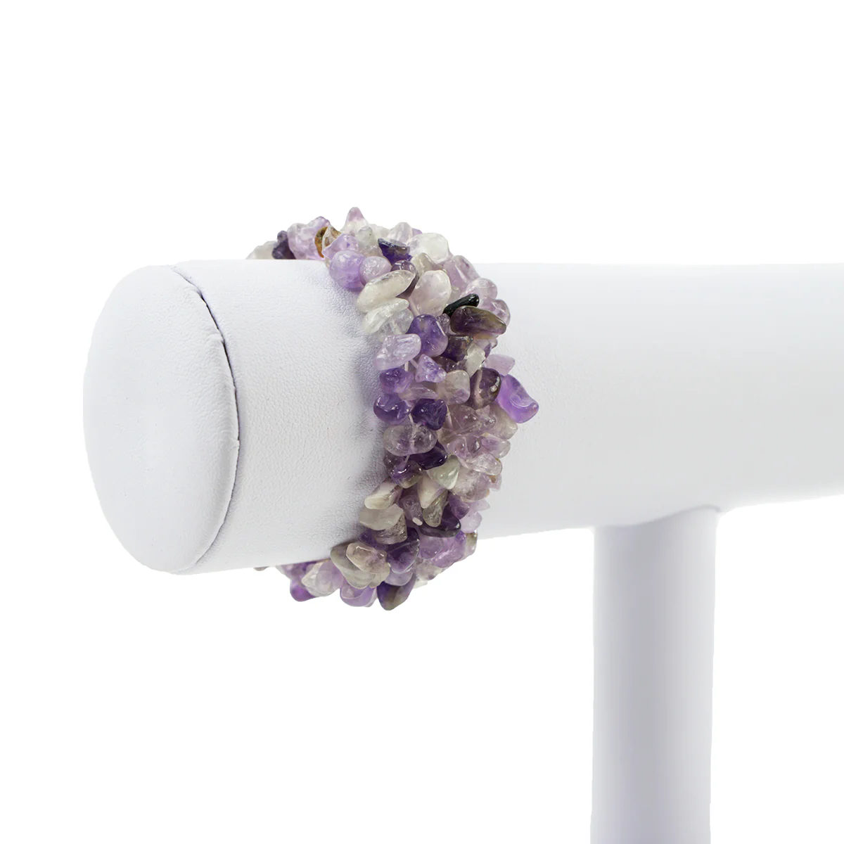 Natural Amethyst Gemstone Bead Fashion Bracelet Purple Reiki Heal Stone Jewelry - Image 3