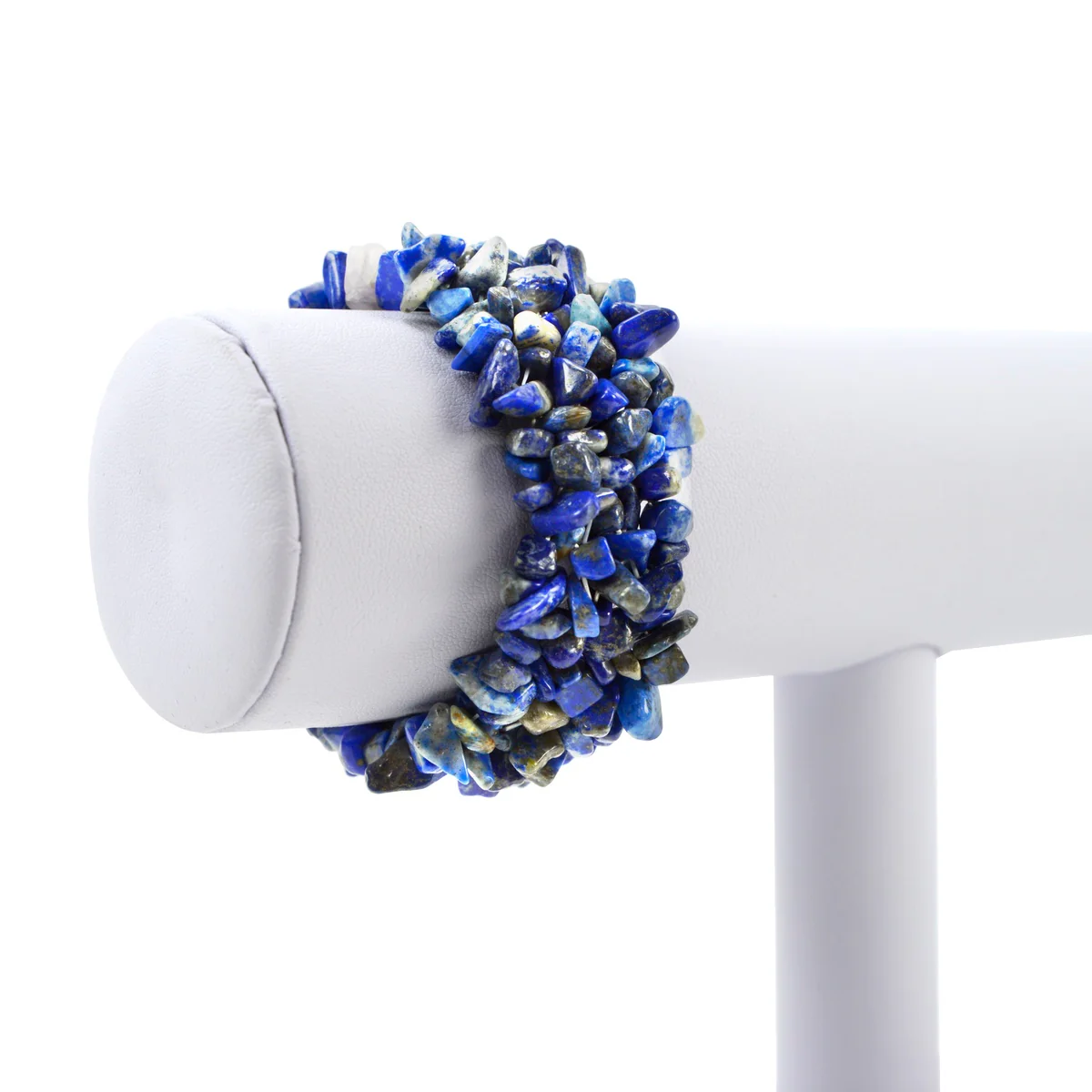 Natural Lapis Lazuli Gemstone Bead Bracelet Blue Reiki Chakra Heal Stone Jewelry - Image 3