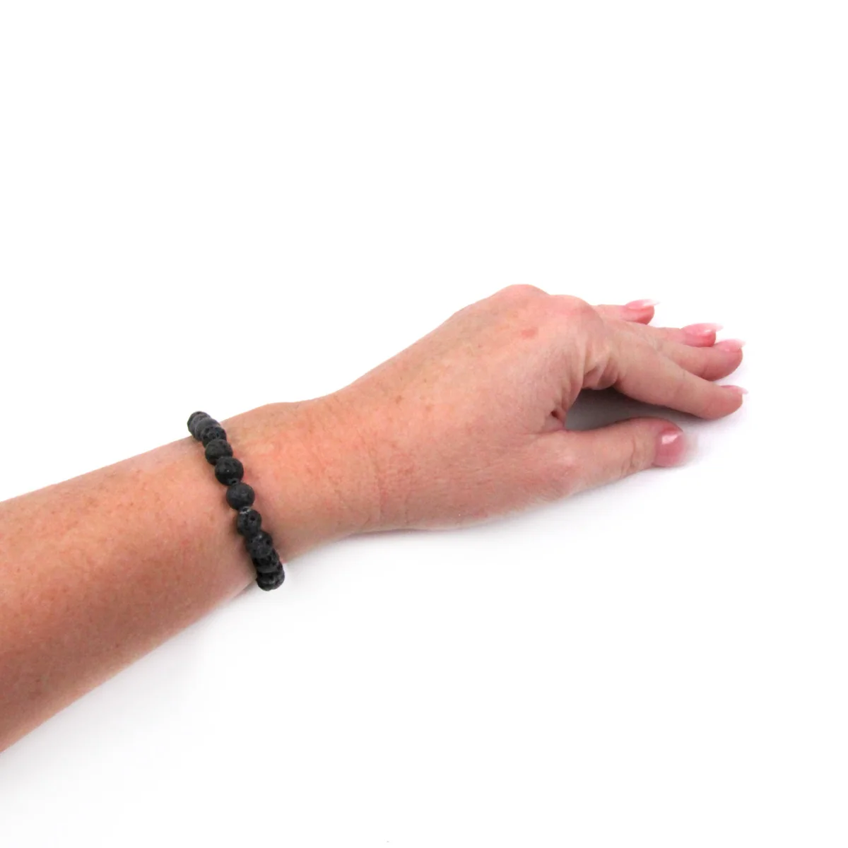 Natural Lava Rock Gemstone Bead Chakra Bracelet Energy Heal Reiki Stone Jewelry - Image 2