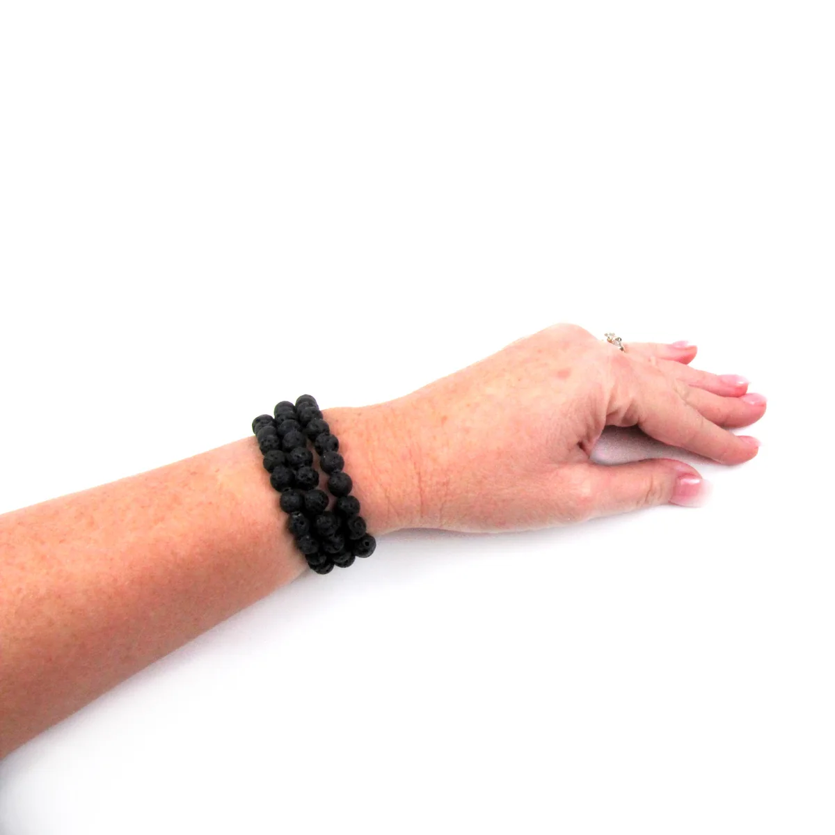 Natural Lava Rock Gemstone Bead Chakra Bracelet Energy Heal Reiki Stone Jewelry - Image 5