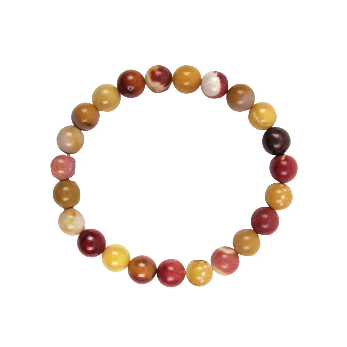 Natural Mookaite Gemstone Bead Chakra Bracelet Jasper Heal Reiki Stone Jewelry