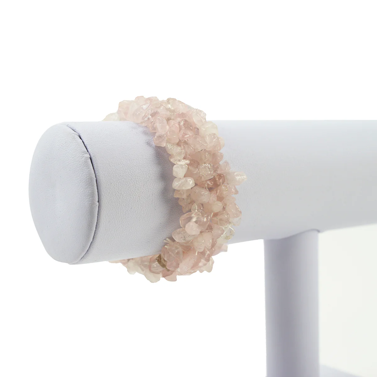 Natural Rose Quartz Gemstone Bead Fashion Bracelet Pink Reiki Heal Stone Jewelry - Image 3