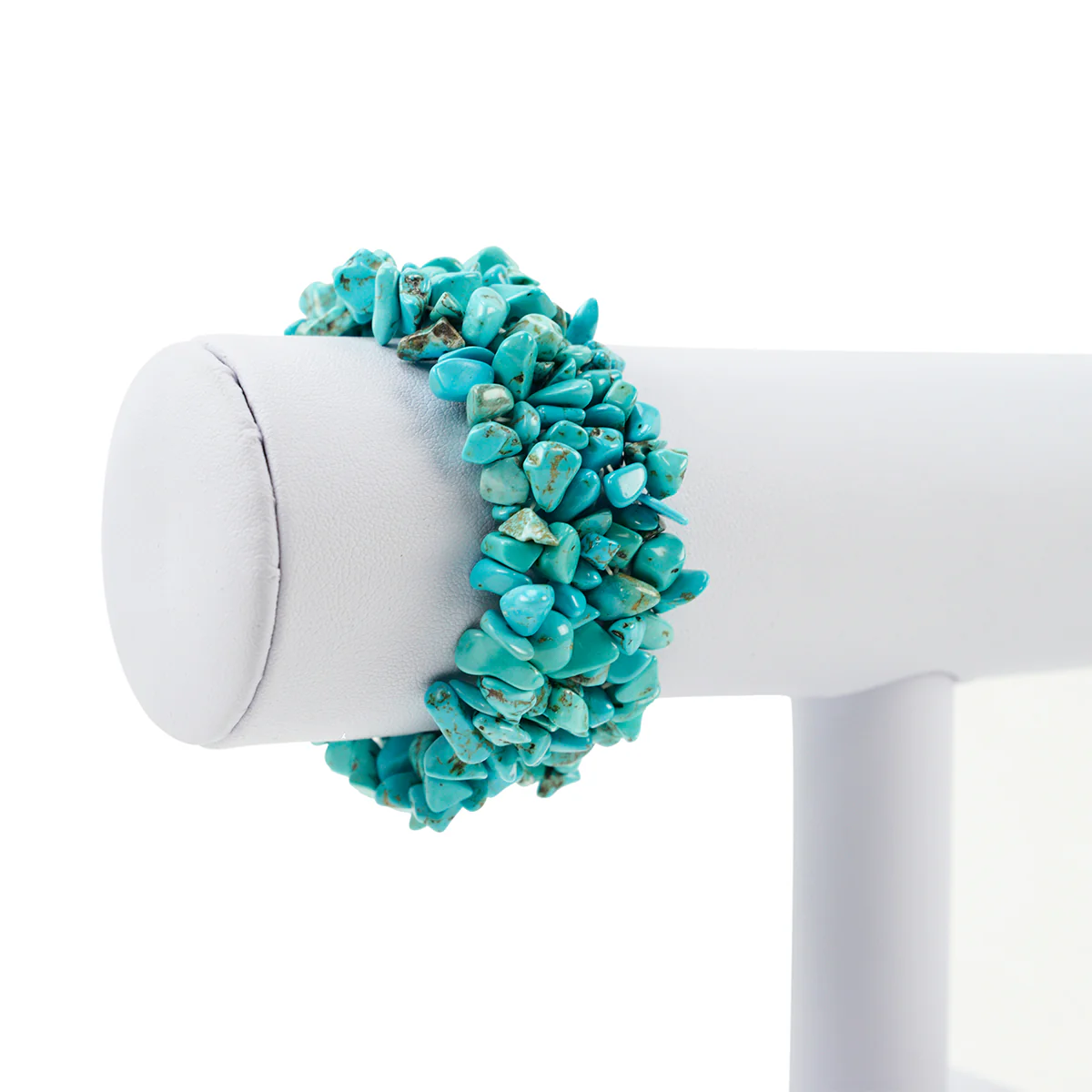 Natural Turquoise Gemstone Bead Fashion Bracelet Reiki Chakra Heal Stone Jewelry - Image 3