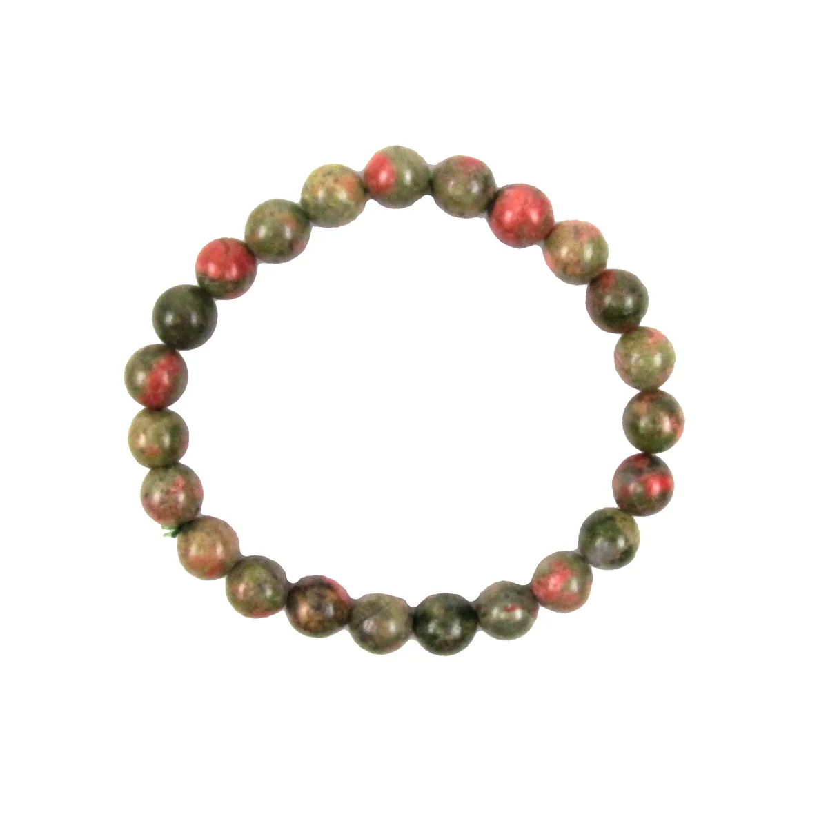 Natural Unakite Jasper Gemstone Beaded Chakra Bracelet Heal Reiki Stone Jewelry